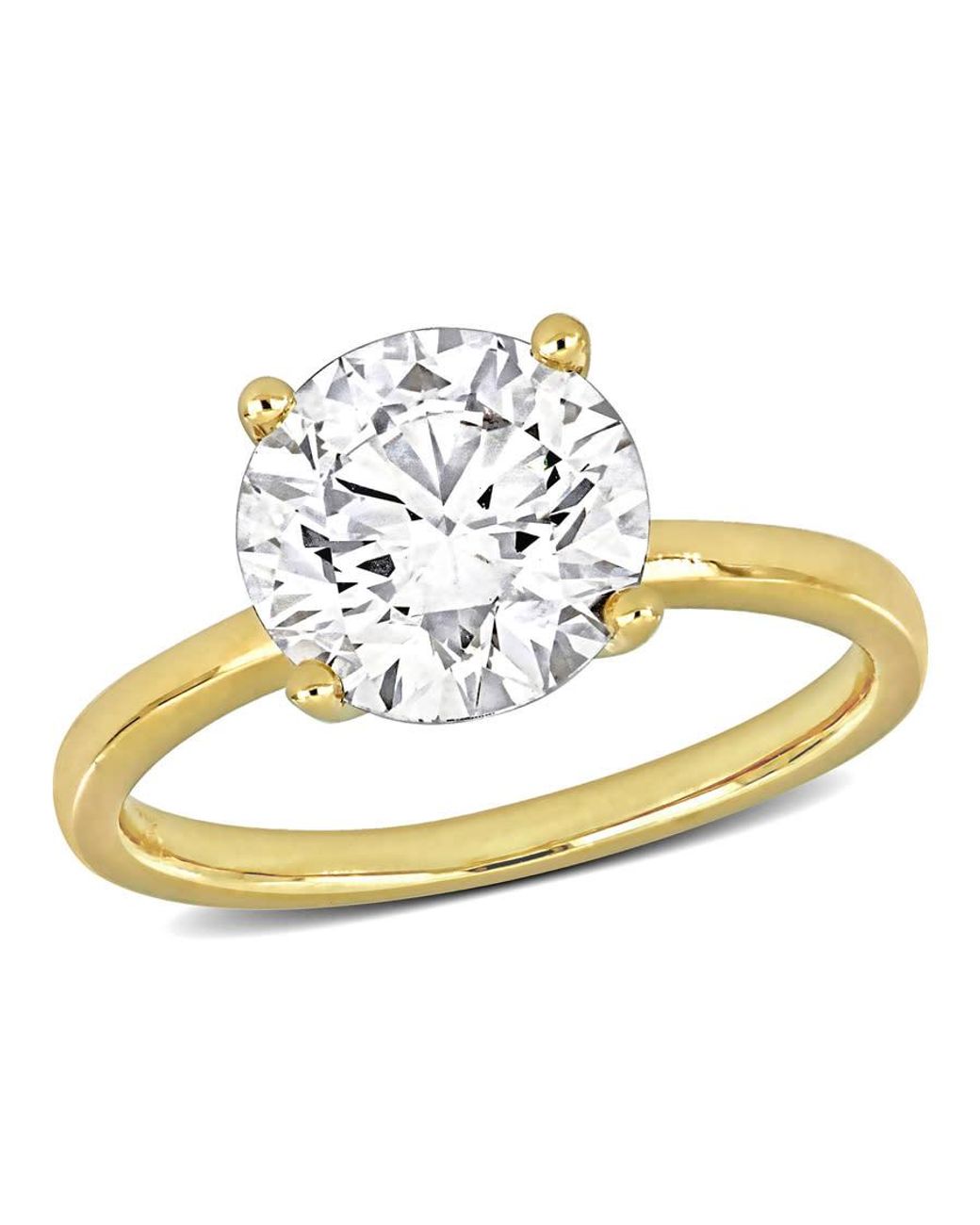 Created Forever Metallic 3Ct Tw Lab Grown Diamond Solitaire Engagement Ring for men