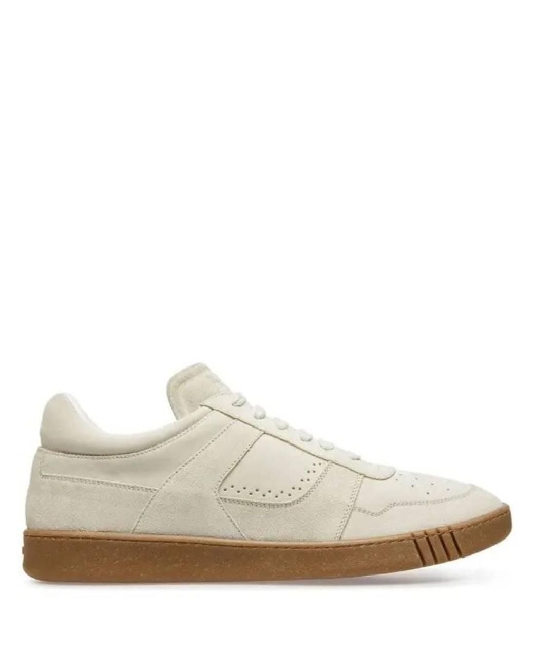 Bally White Weky Suede Low-Top Sneakers, Brand Size 9.5 Us for men