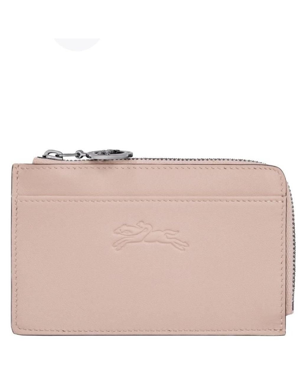 Longchamp Pink Le Pliage Xtra Leather Card Holder for men