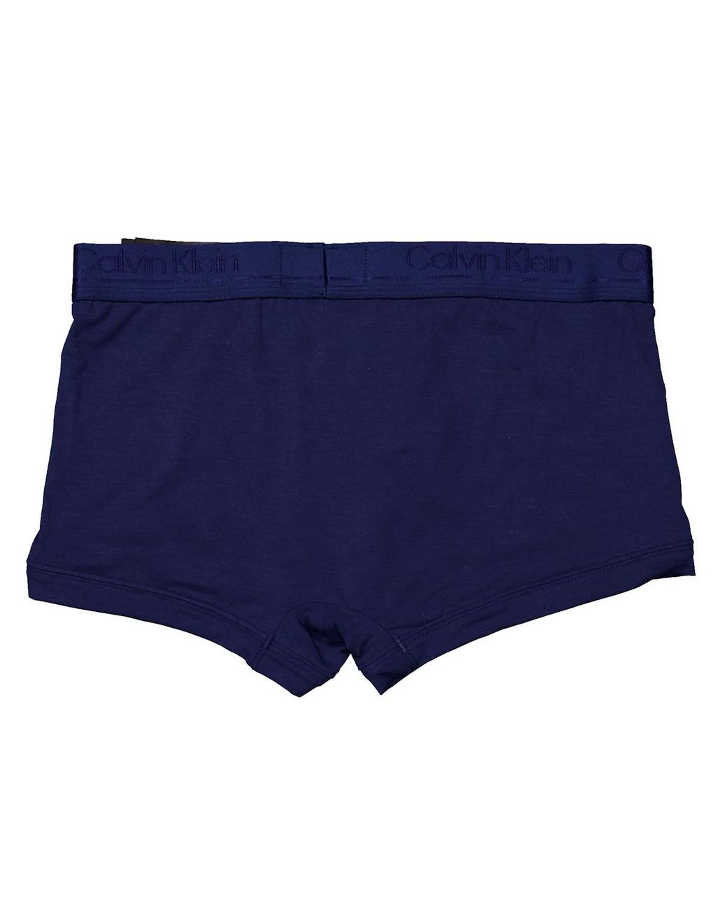 Calvin Klein Blue Solid Low-Rise Trunks for men
