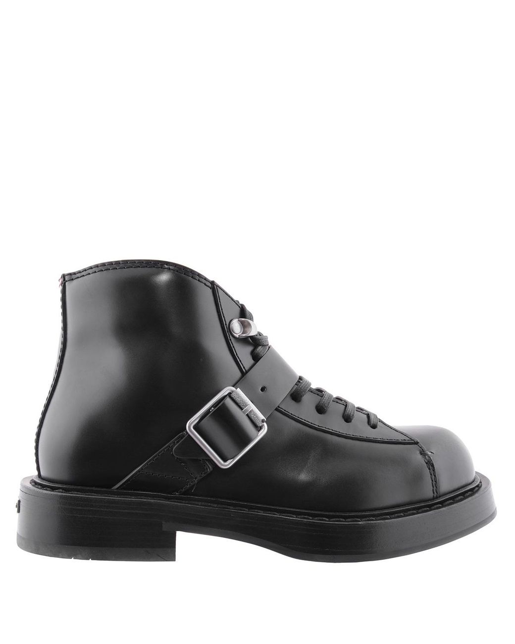 Ferragamo Black Ferragamo Gancini Ornament Ankle Boots for men
