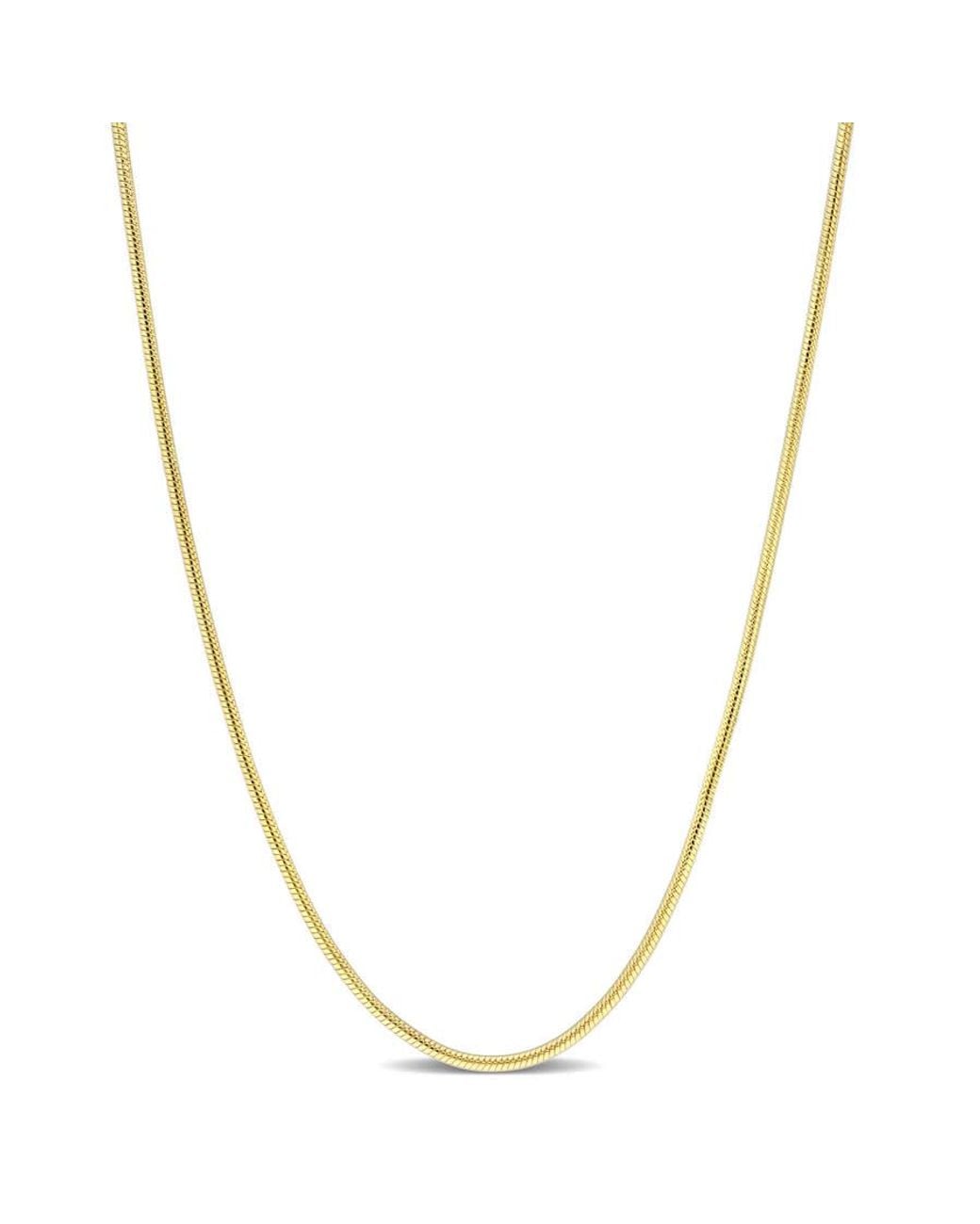Amour Metallic 1.2Mm Snake Chain Necklace