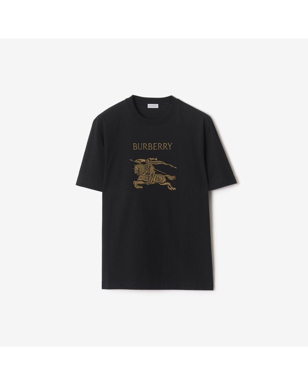 Burberry Black Knight Cotton T-Shirt for men