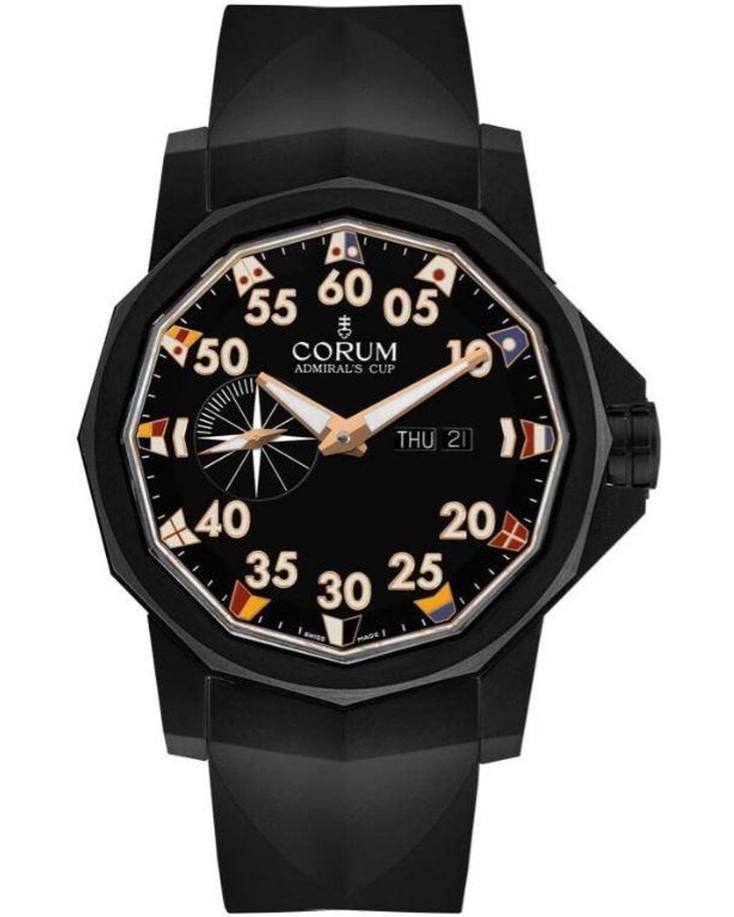 Corum Admirals Cup Competition Automatic Black Dial Watch for Men