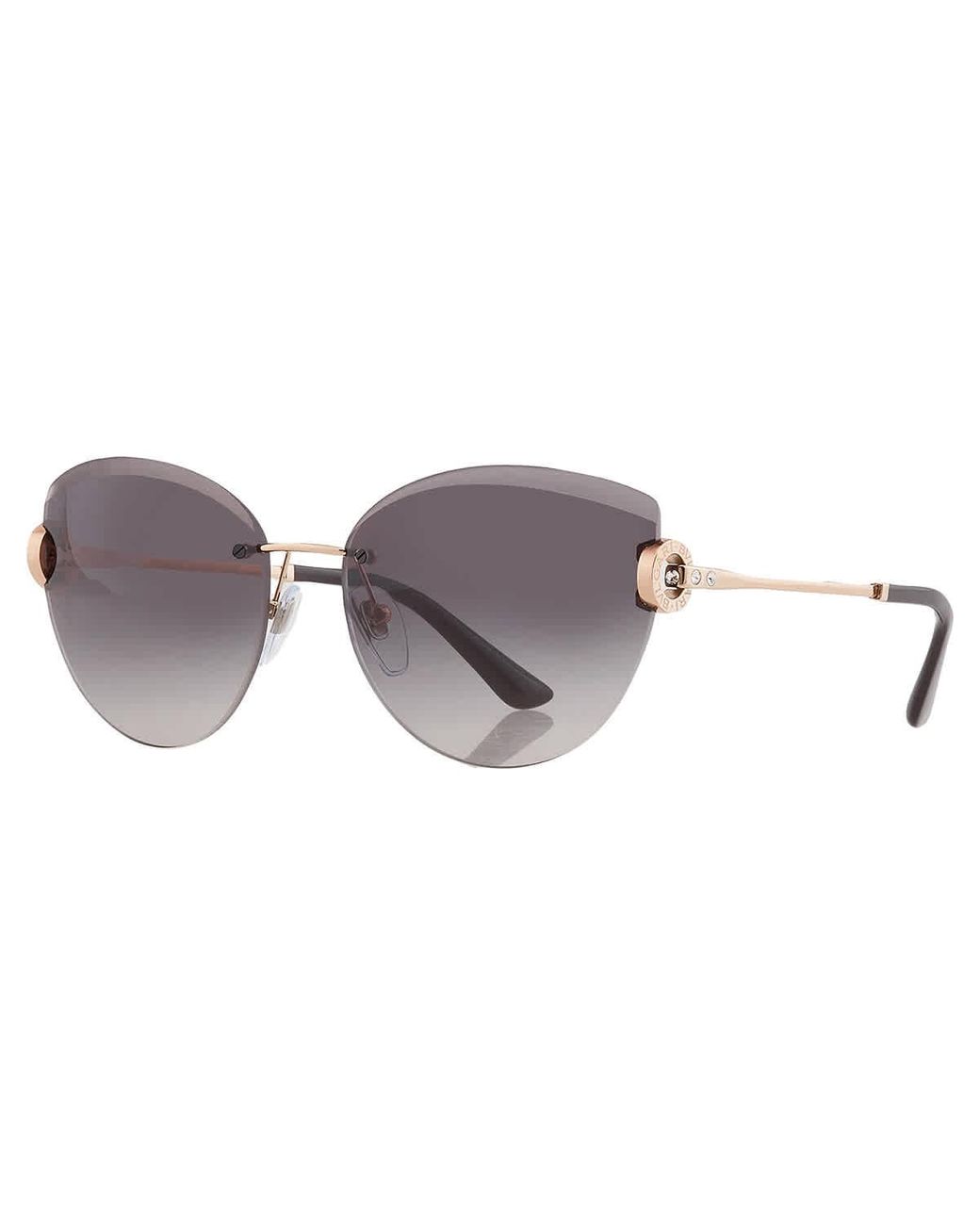 ブルガリ サングラス BV6166B ブラック Bvlgari Grey Gradient Cat Eye Ladies Sunglasses BV6166B 20148G 60