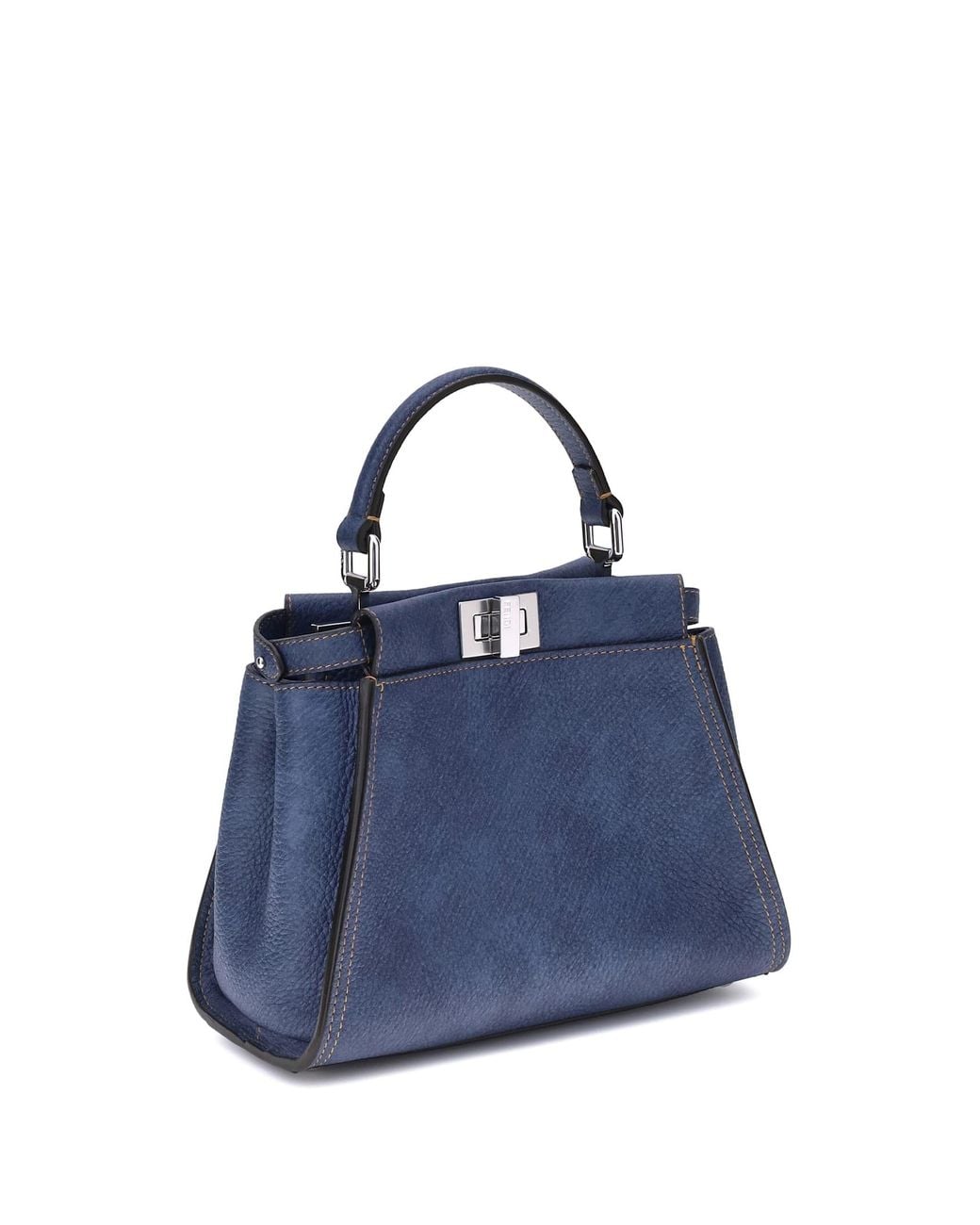 Fendi Blue Peekaboo Mini Handbag