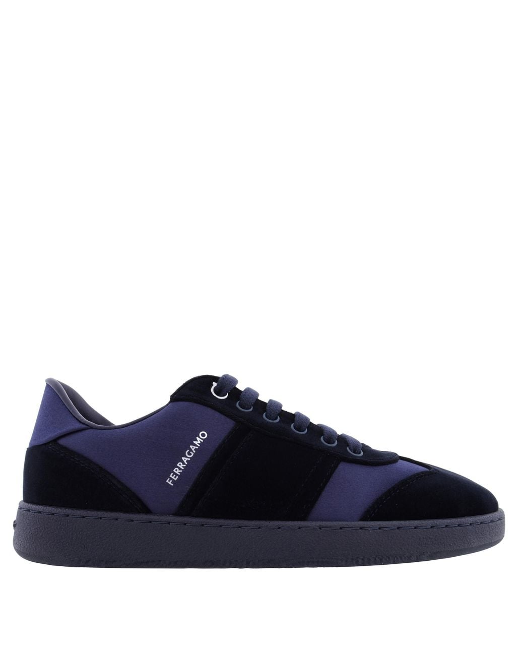 Ferragamo Blue Ferragamo Dracone Low-Top Sneakers, Size 7 for men