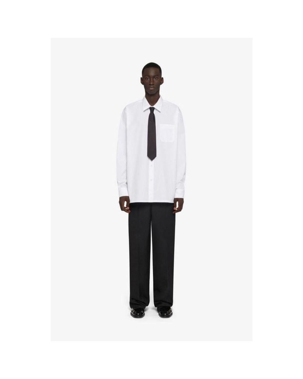 Givenchy White Long Sleeve Shirt With Pocket, Brand Size 40 (Us for men
