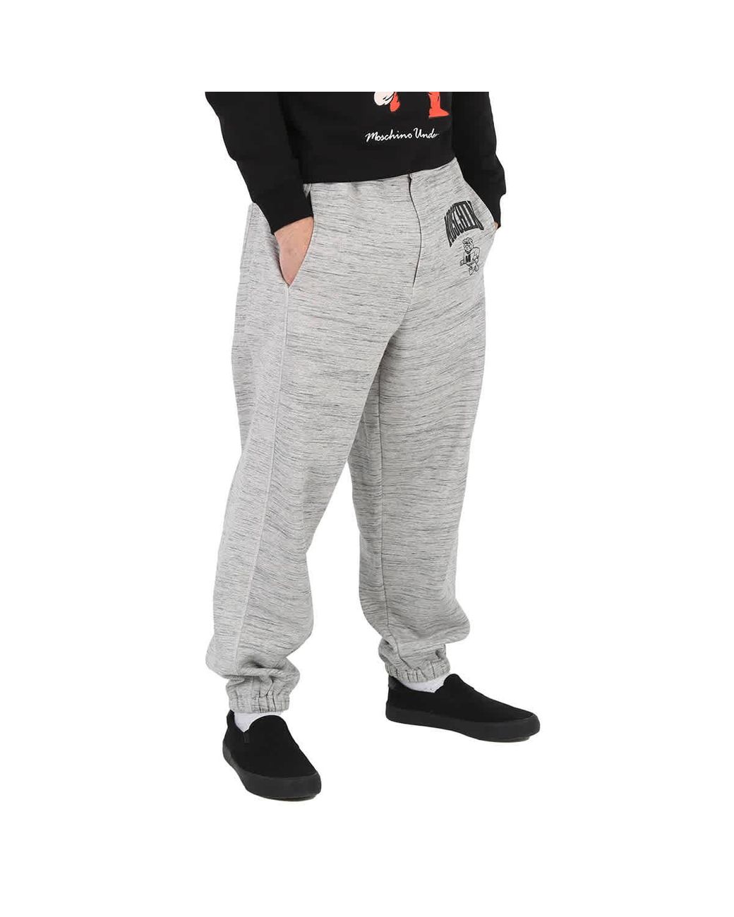 Moschino logo-print cargo trousers - Black