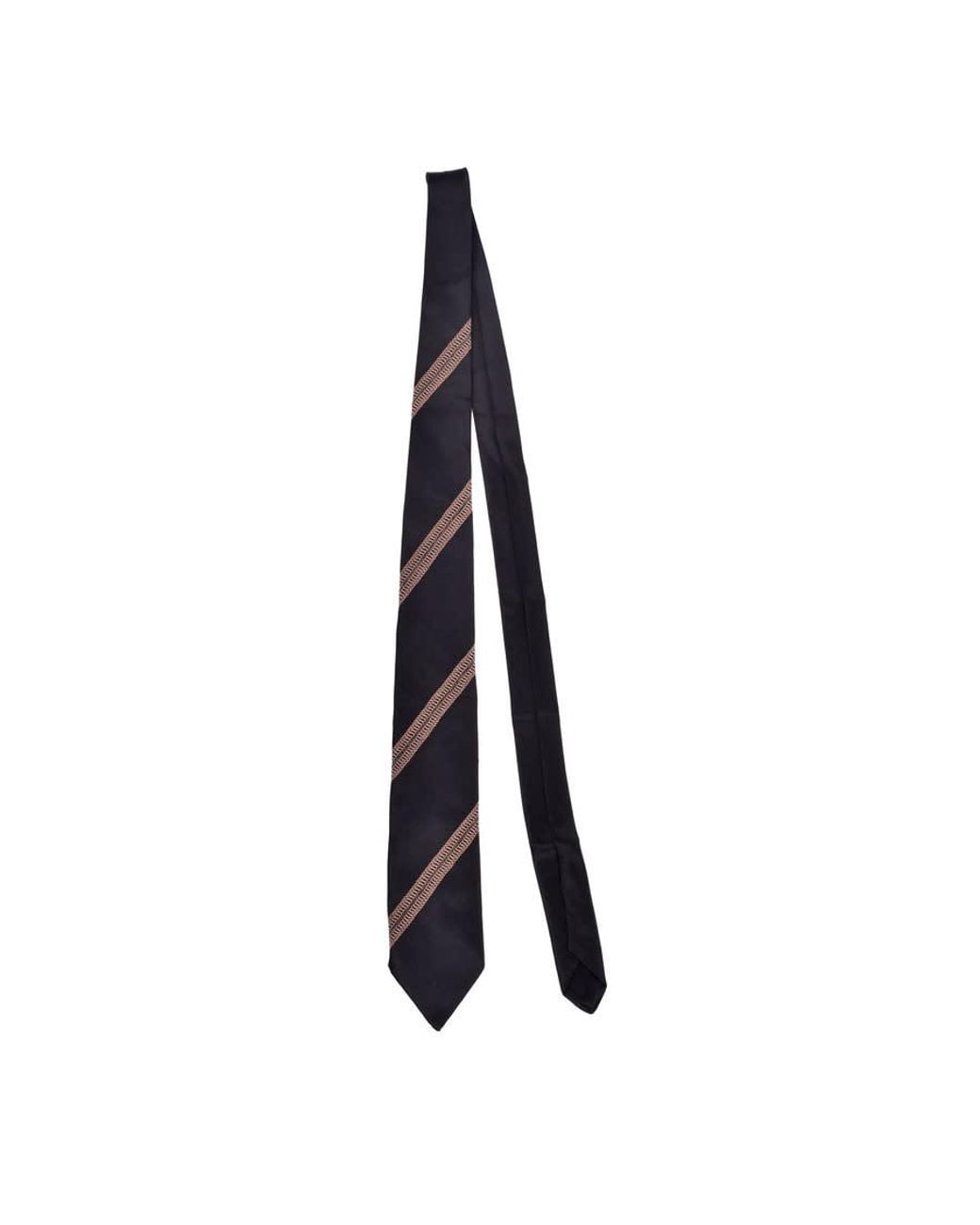Brunello Cucinelli White 'S100% Silk Patterned Neck Tie for men