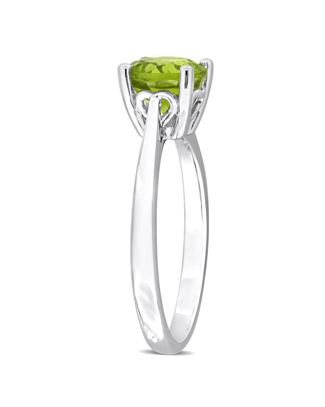 Amour Green 1 1/2Ct Tgw Peridot Solitaire Ring for men