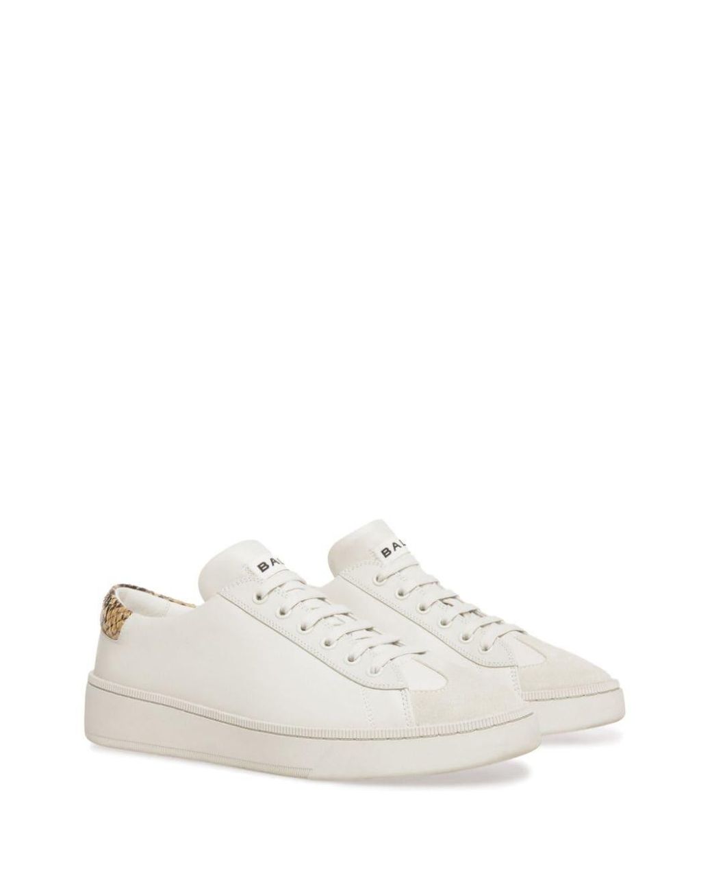 Bally White Raise Calf Plain Randy Low-Top Sneakers, Brand Size 43 Us for men