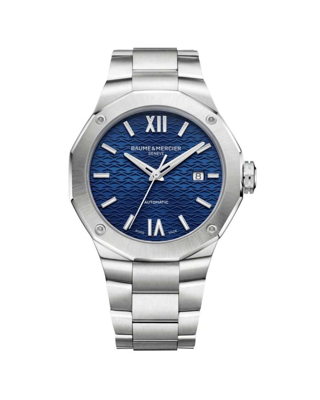 Baume & Mercier Riviera Automatic Blue Dial Watch Moa in Metallic for ...