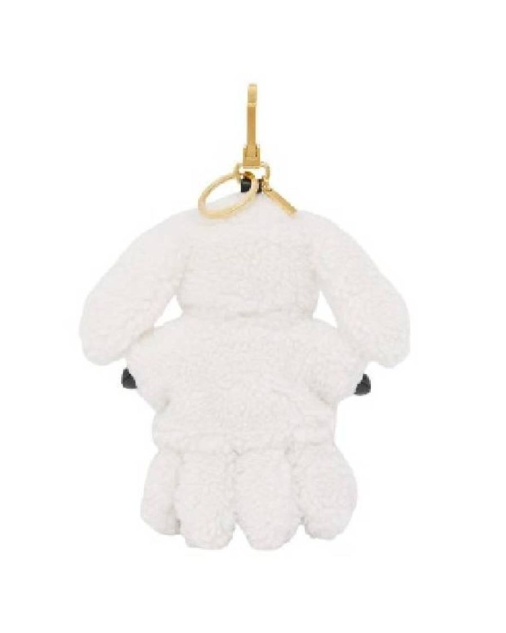 Burberry Thomas Rabbit Bear Charm in White | Lyst