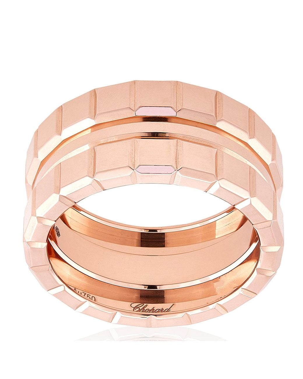 Chopard Metallic Ice Cube 18K Rose Ring