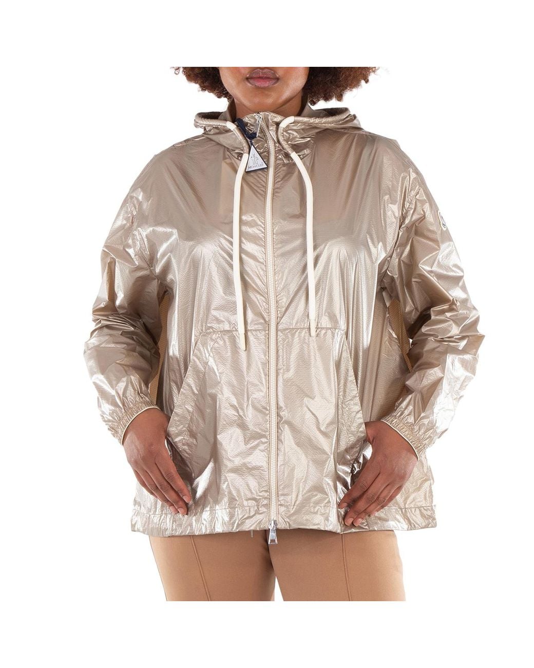 Moncler Brown Metallic Drawstring Hood Jacket, Brand Size 2 (Medium) for men