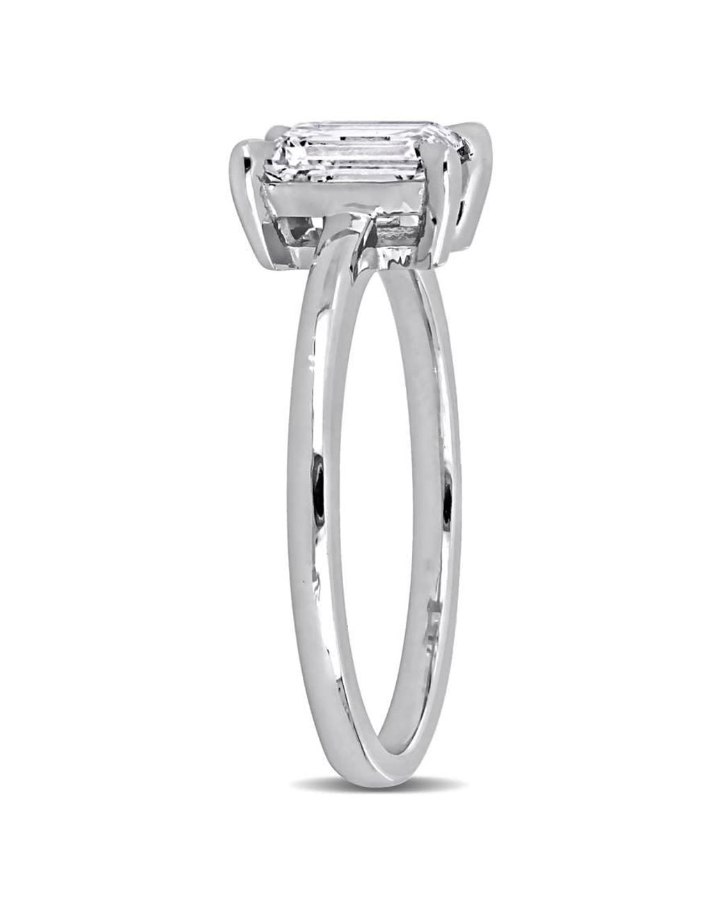 Created Forever Metallic 1Ct Tw Emerald-Cut Lab Grown Diamond Solitaire Engagement Ring for men