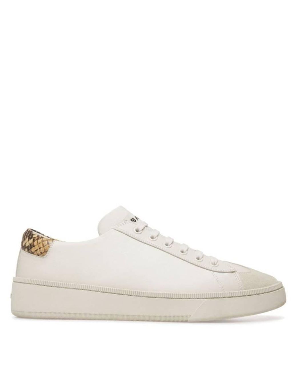 Bally White Raise Calf Plain Randy Low-Top Sneakers, Brand Size 43 Us for men