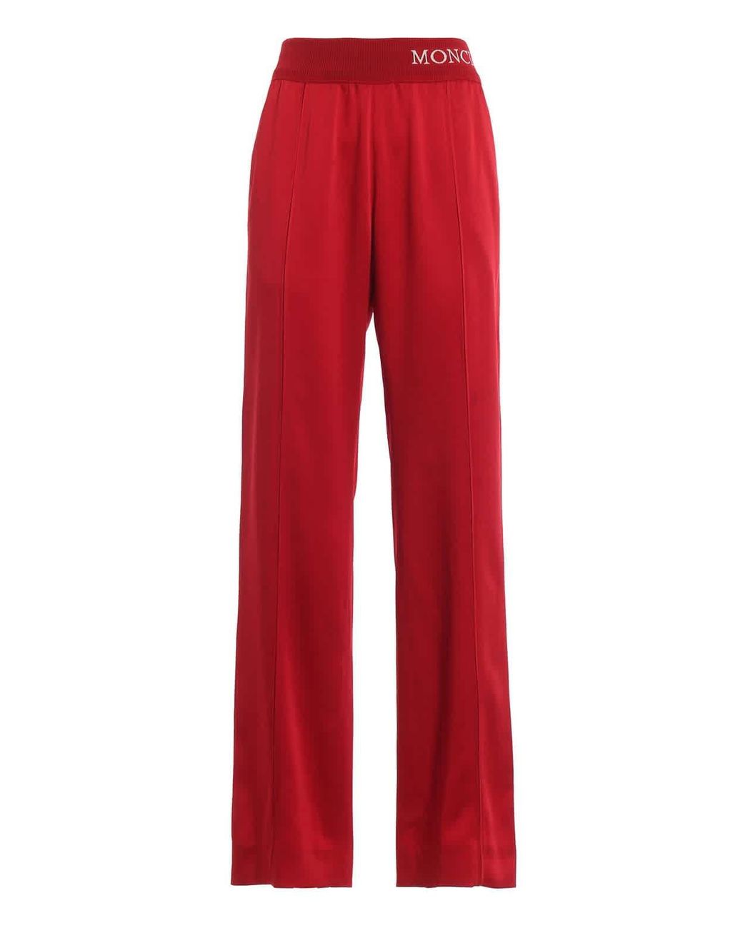 moncler tracksuit red