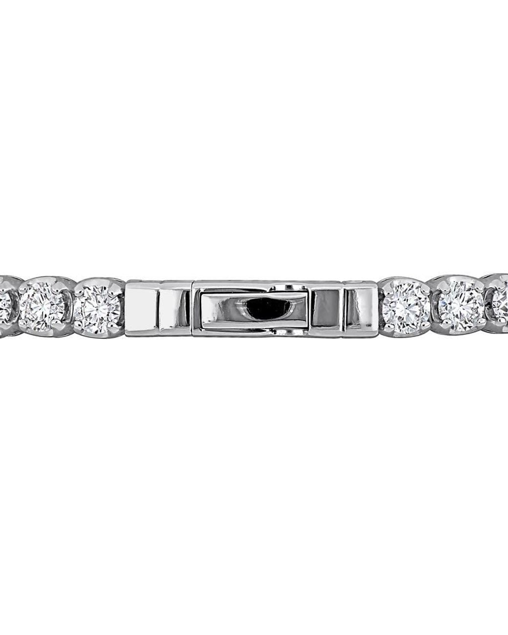 Created Forever Metallic 8 1/2 Ct Tw Lab Grown Diamond Bangle for men