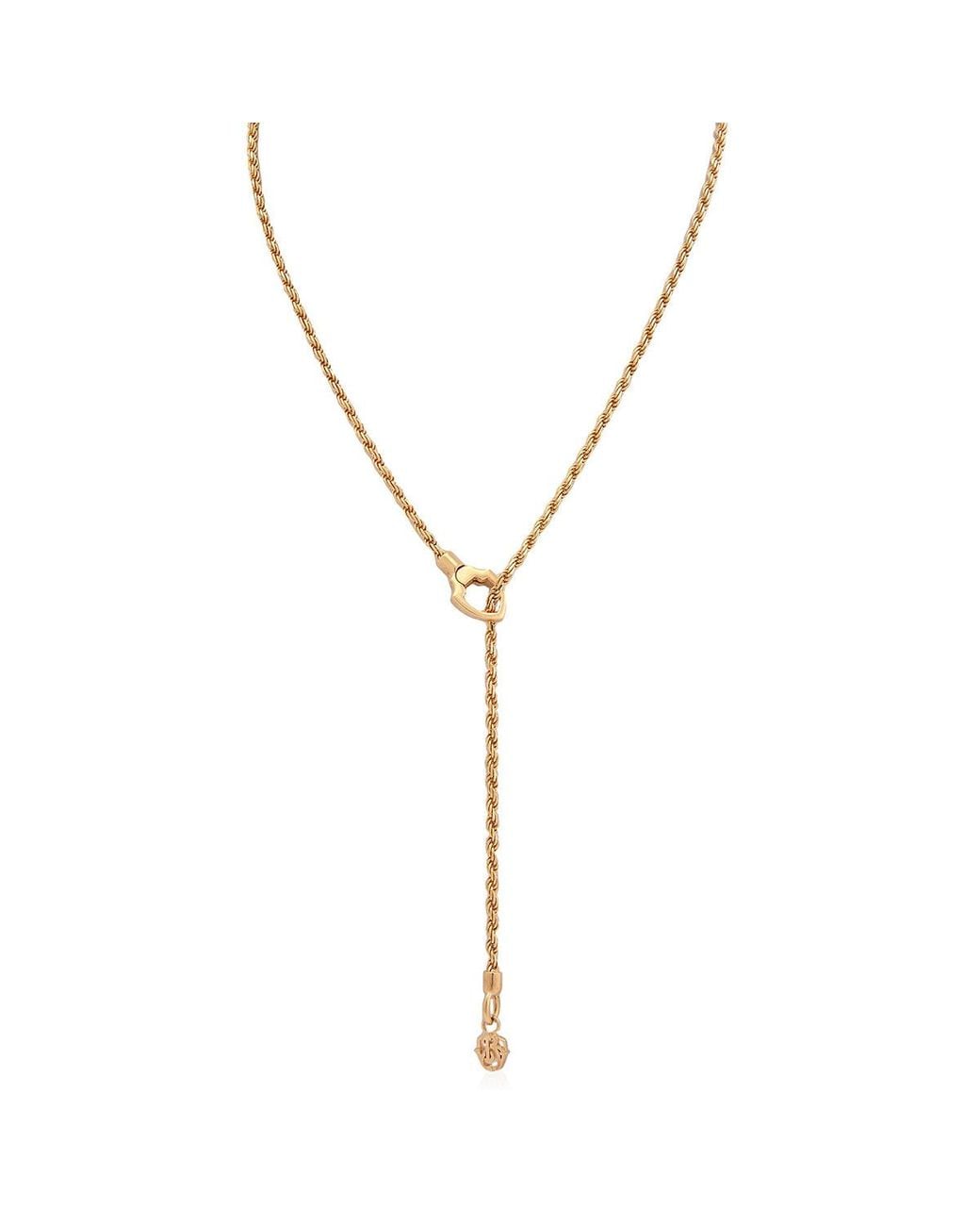 Burberry Metallic Hollow Cuban Chain Necklace for men