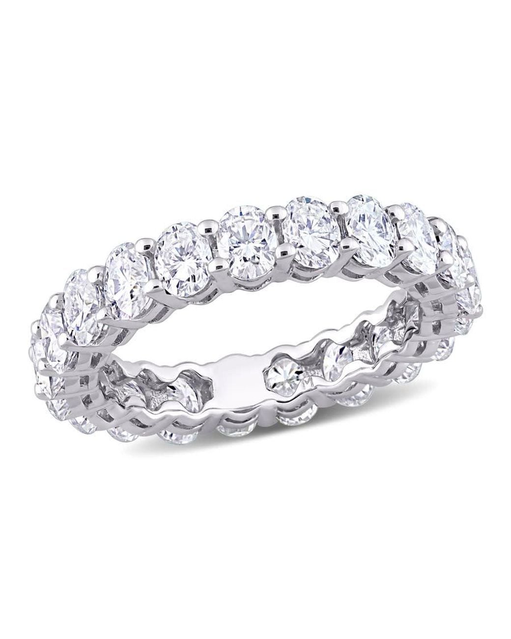 Amour Metallic 4 Ct Dew Created Moissanite Eternity Ring for men