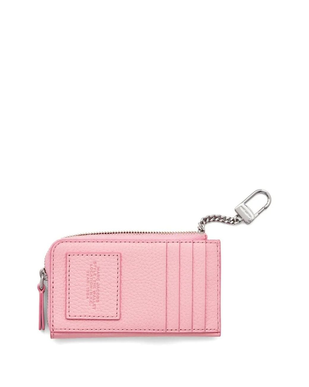 Marc Jacobs Pink The Leather Top Zip Wallet for men