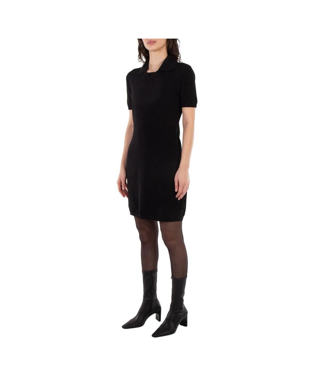 Burberry Black Polo Midi Dress