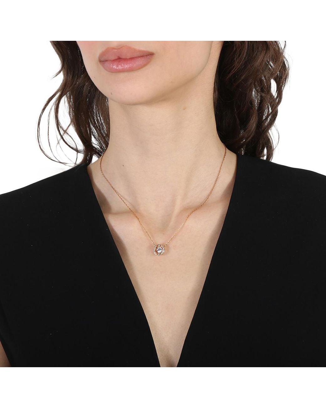 Swarovski Metallic Sparkling Dance Round Necklace