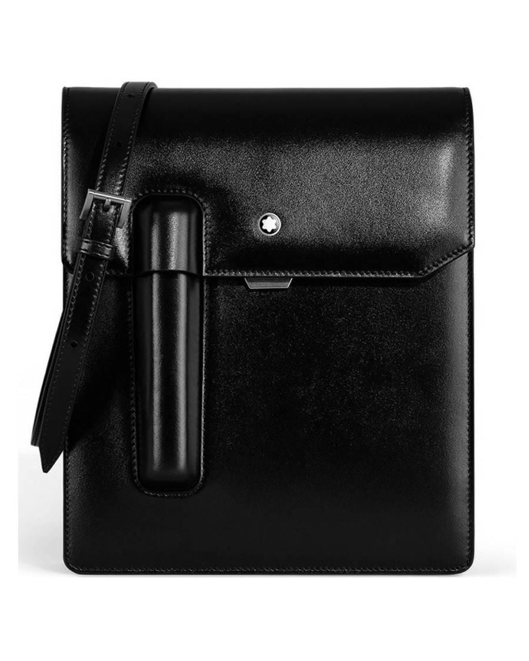 Montblanc Black Meisterstuck Messenger With Pen Case 198762