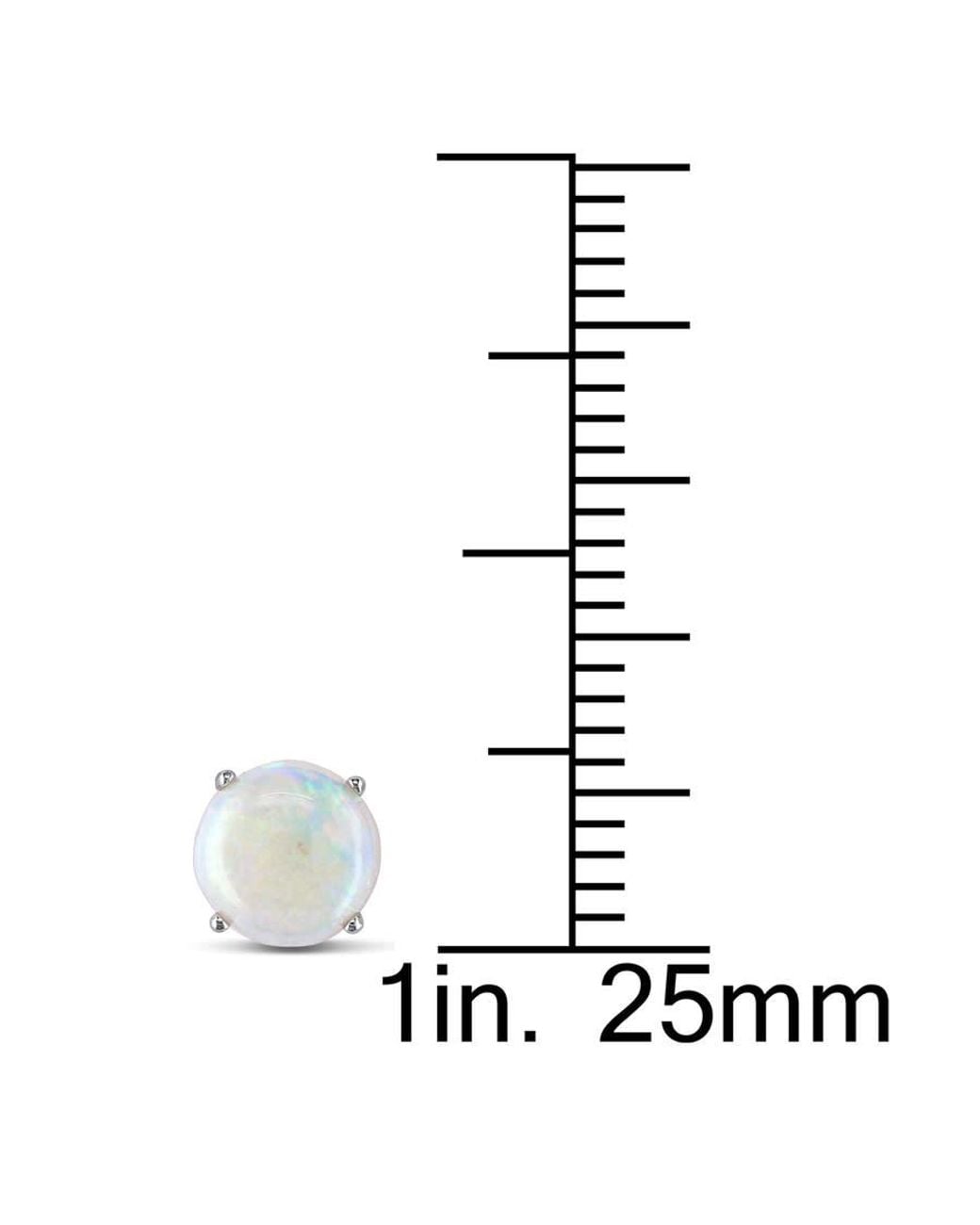 Amour Metallic Opal Stud Earrings for men