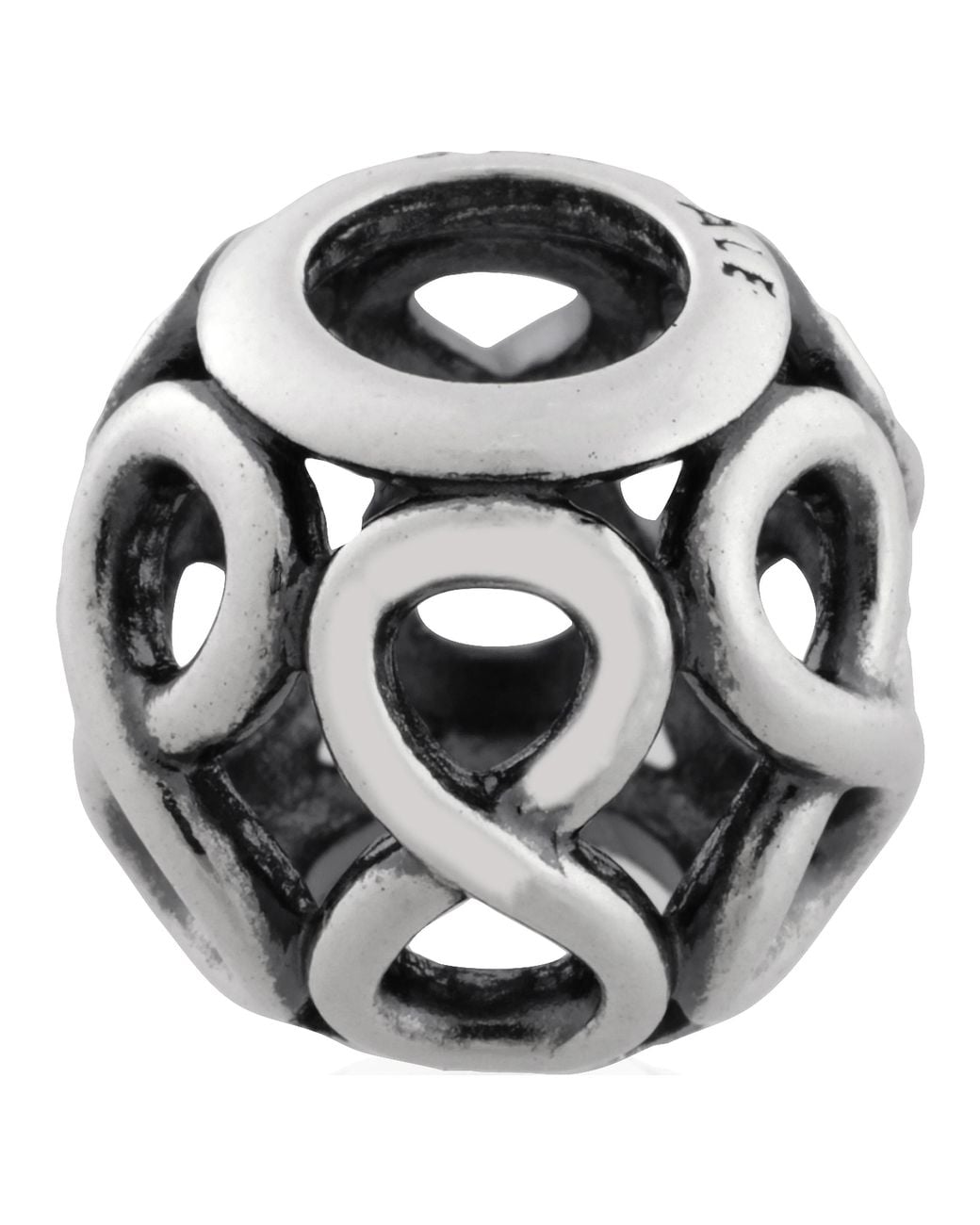 Pandora White Infinity Charm for men