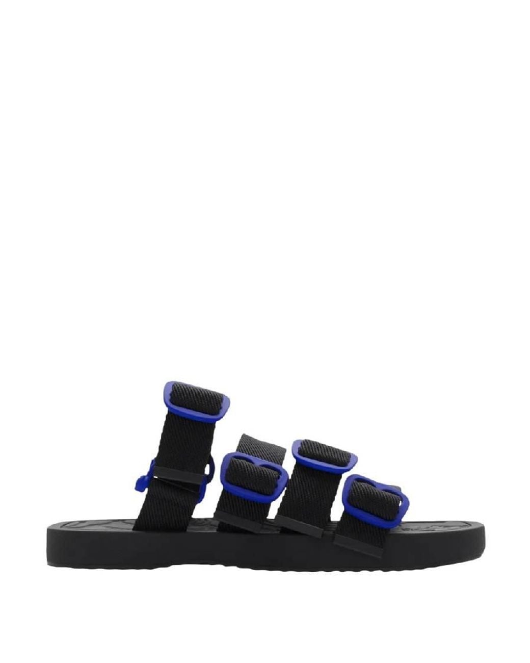 Burberry Blue Nylon Strap Sandals, Brand Size 43 Us for men