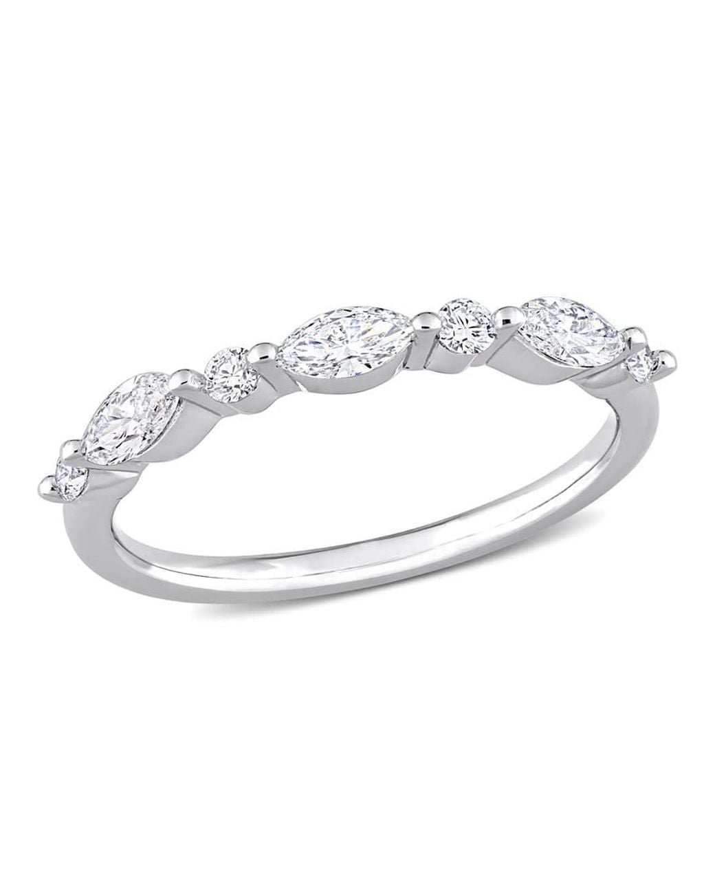 Created Forever Metallic 3/5 Ct Tgw Lab Created Diamond Semi-Eternity Ring for men