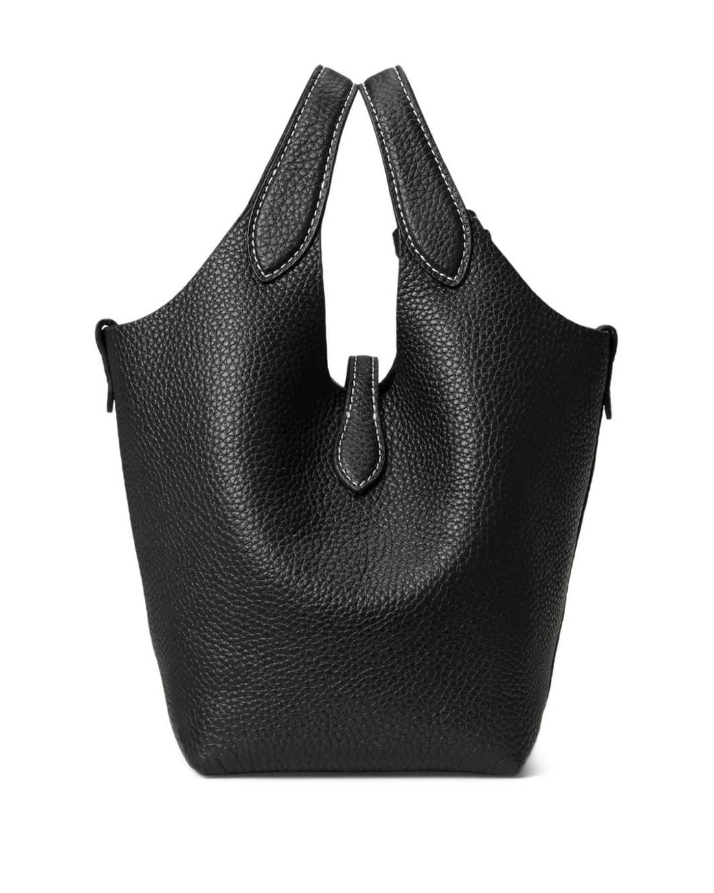 Polo Ralph Lauren Black Polo Play Leather Tote Bag for men