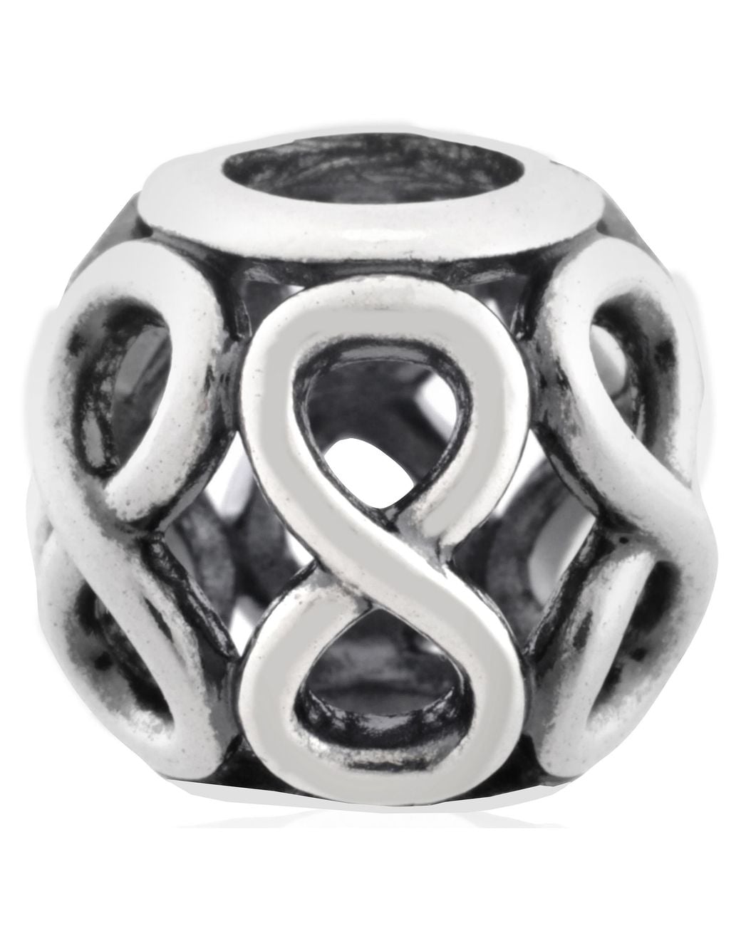 Pandora White Infinity Charm for men