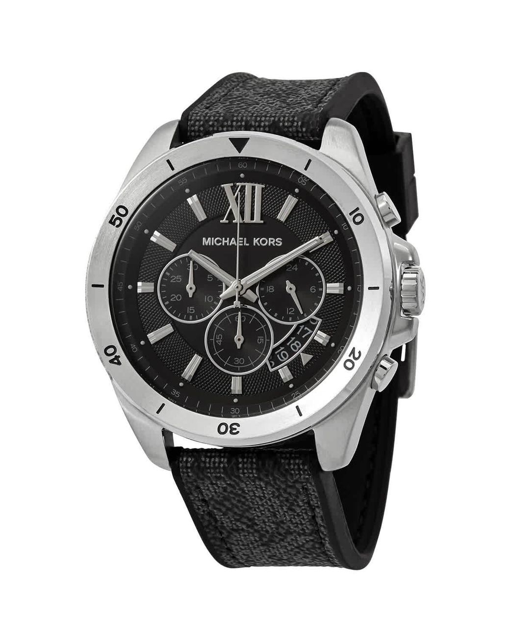 Michael Kors Chronograph Quartz Black Dial Watch in Metallic for Men | Lyst