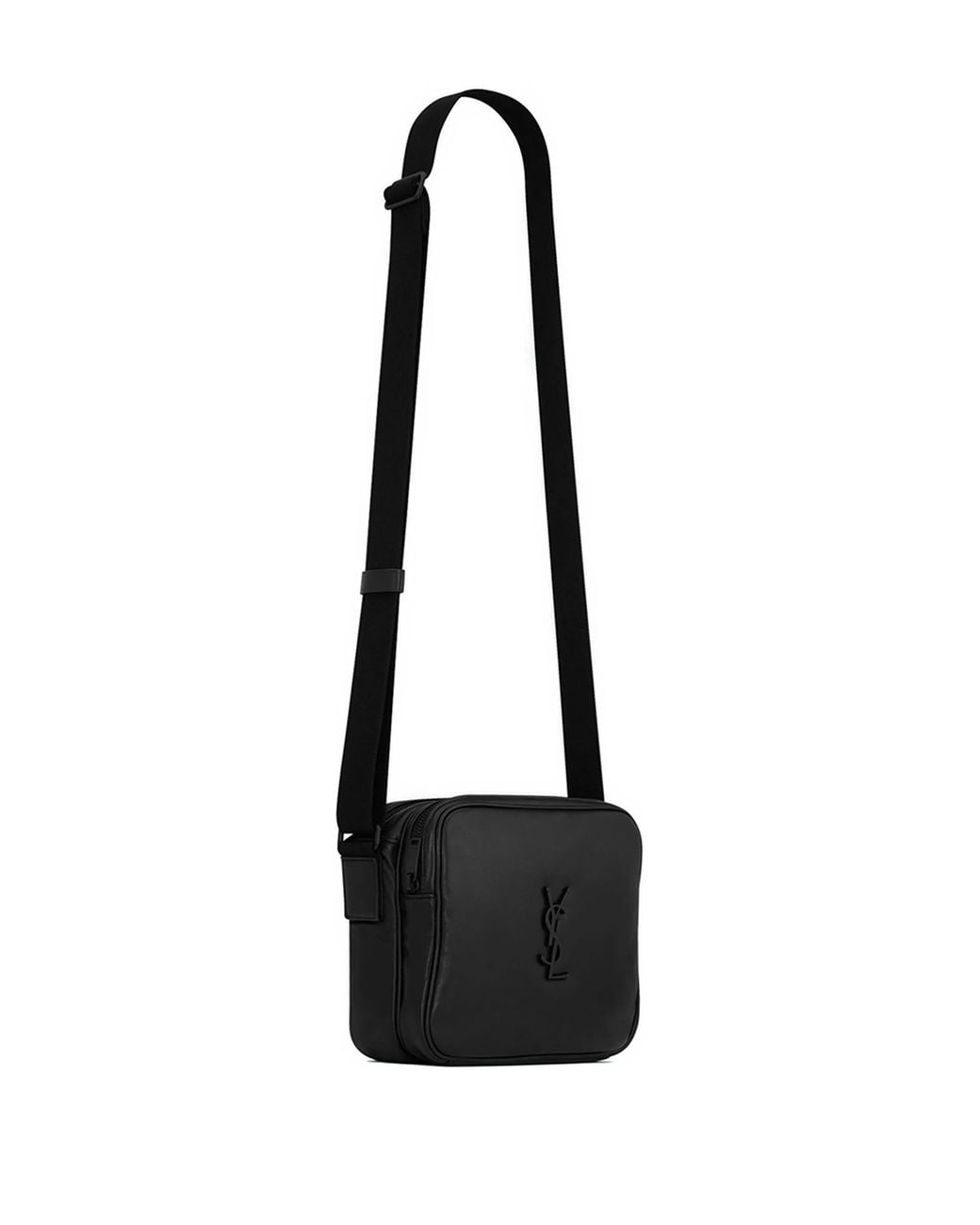 Saint Laurent Black Niki Smooth Leather Camera Bag for men