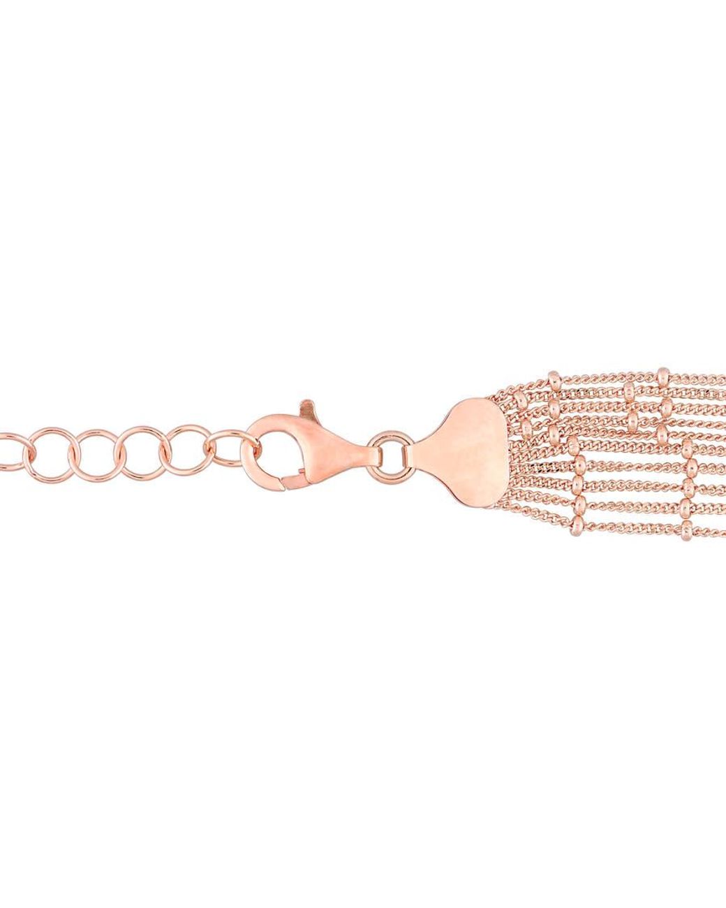 Amour Metallic Multi-Strand Chain Necklace