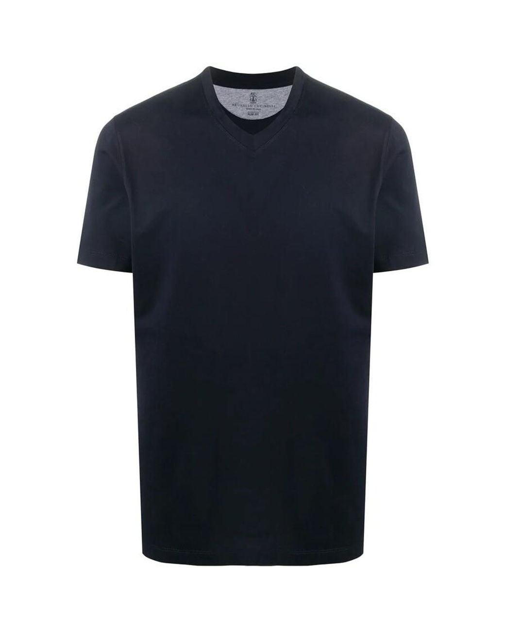Brunello Cucinelli Blue Dark Slim Fit Shirt for men