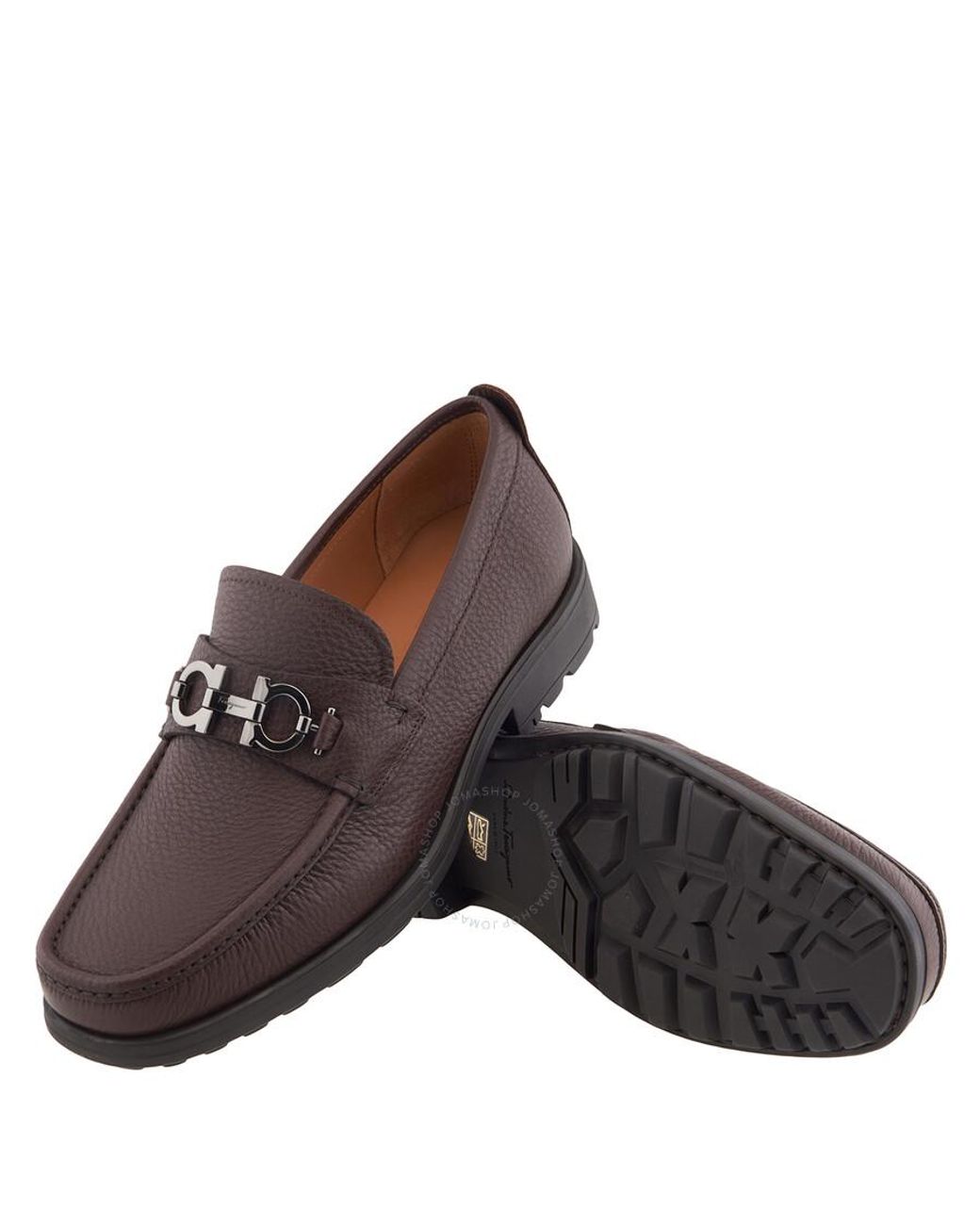 Ferragamo David Gancini Ornament Loafers in Brown for Men | Lyst display picture 1