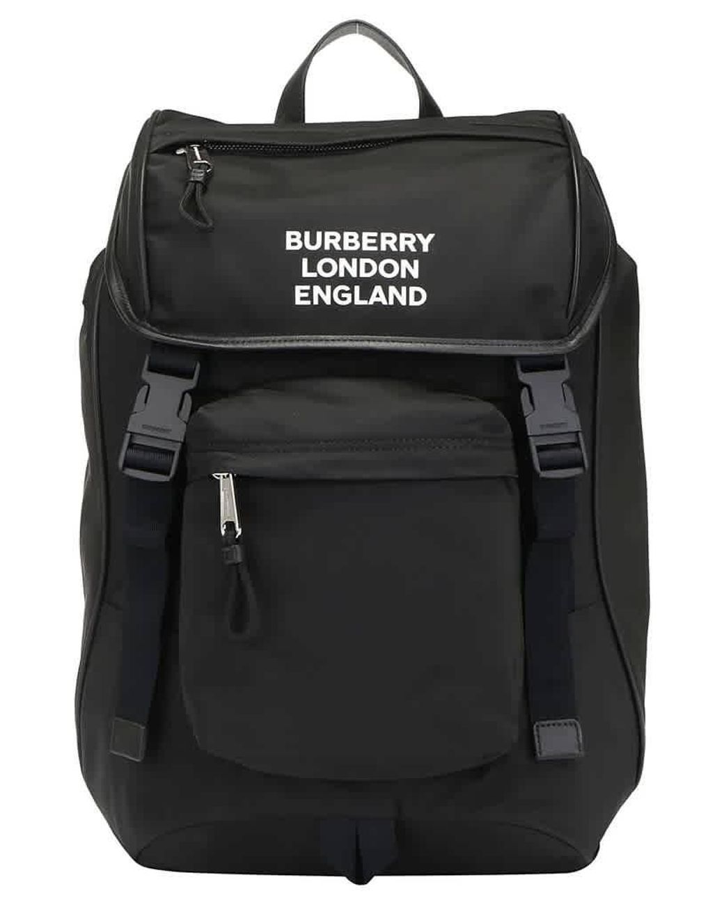 burberry black nylon backpack
