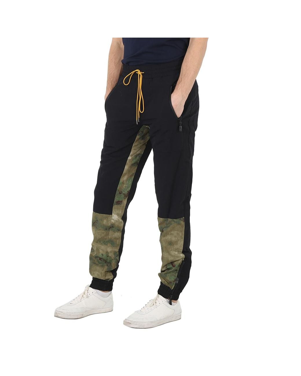 Rhude Black Nylon Jogger Pants for men