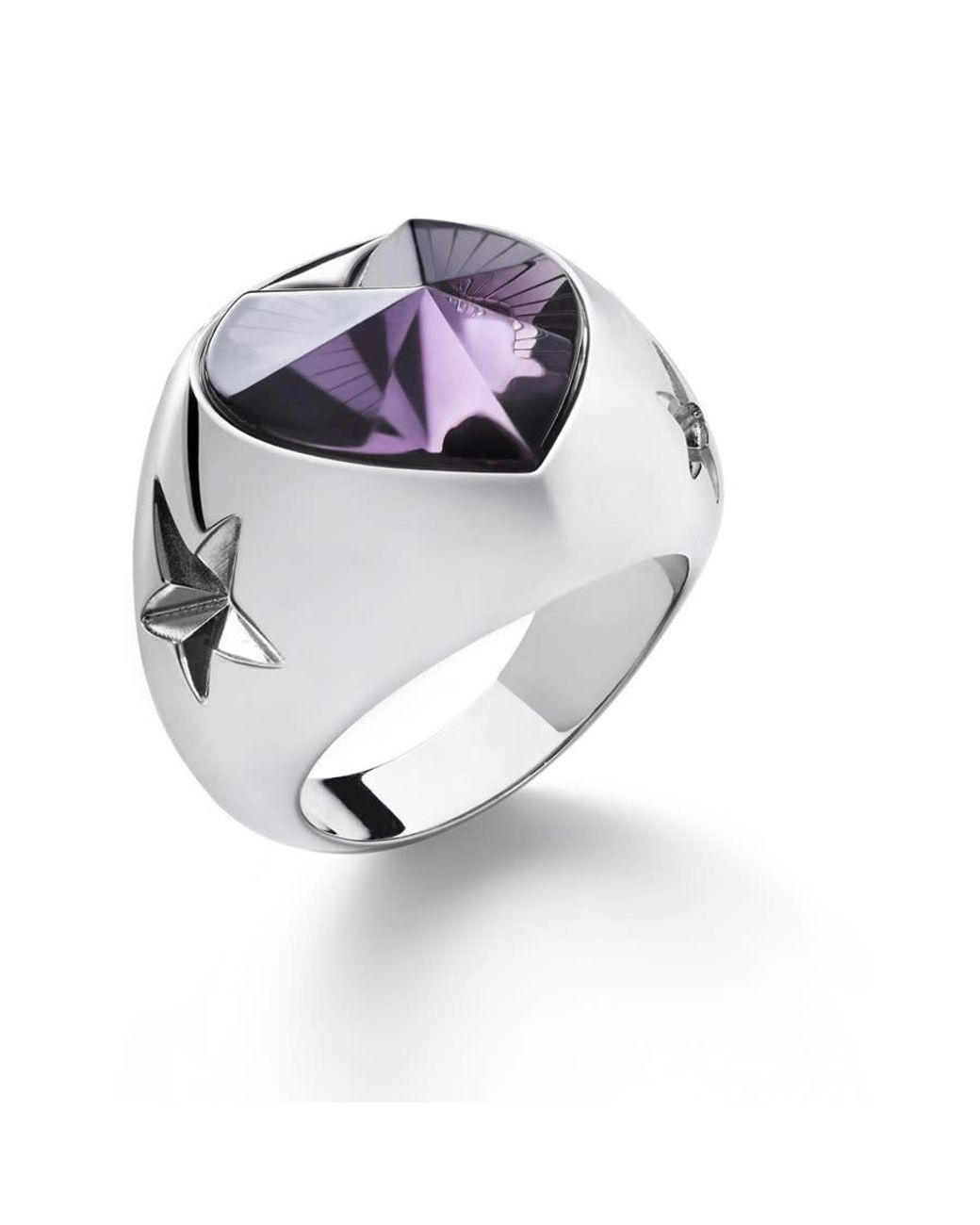 Baccarat Metallic 'Etoile De Mon Coeur' Crystal Ring .5 2812843 for men