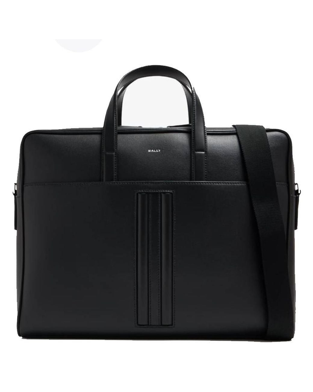 Bally Black Mythos Bovine Leather Briefcase for men