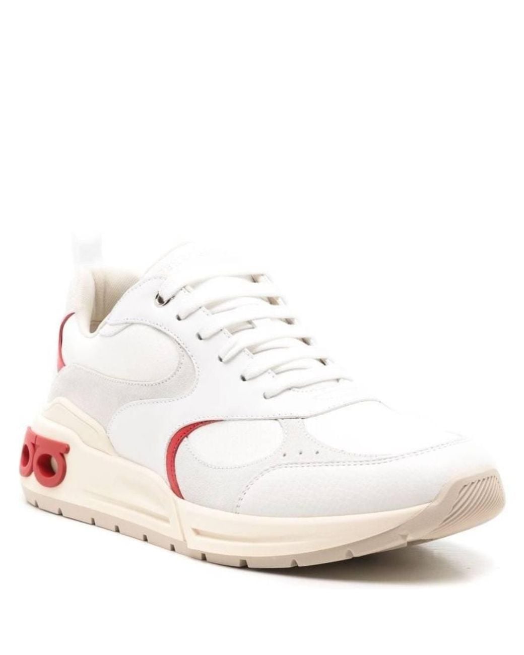 Ferragamo White Cosimina Low-Top Sneakers for men