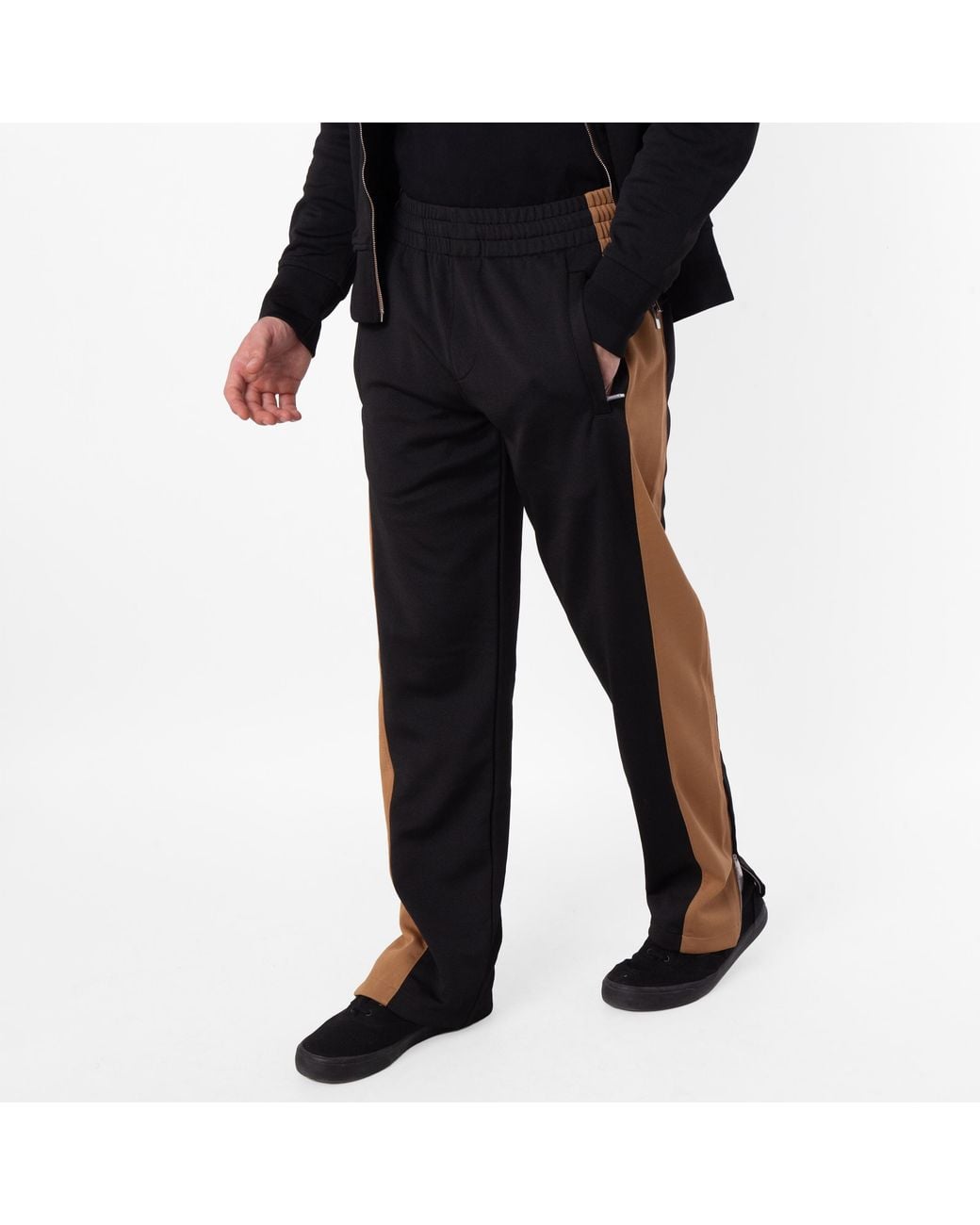 Burberry Black B Shield Track Pants for men