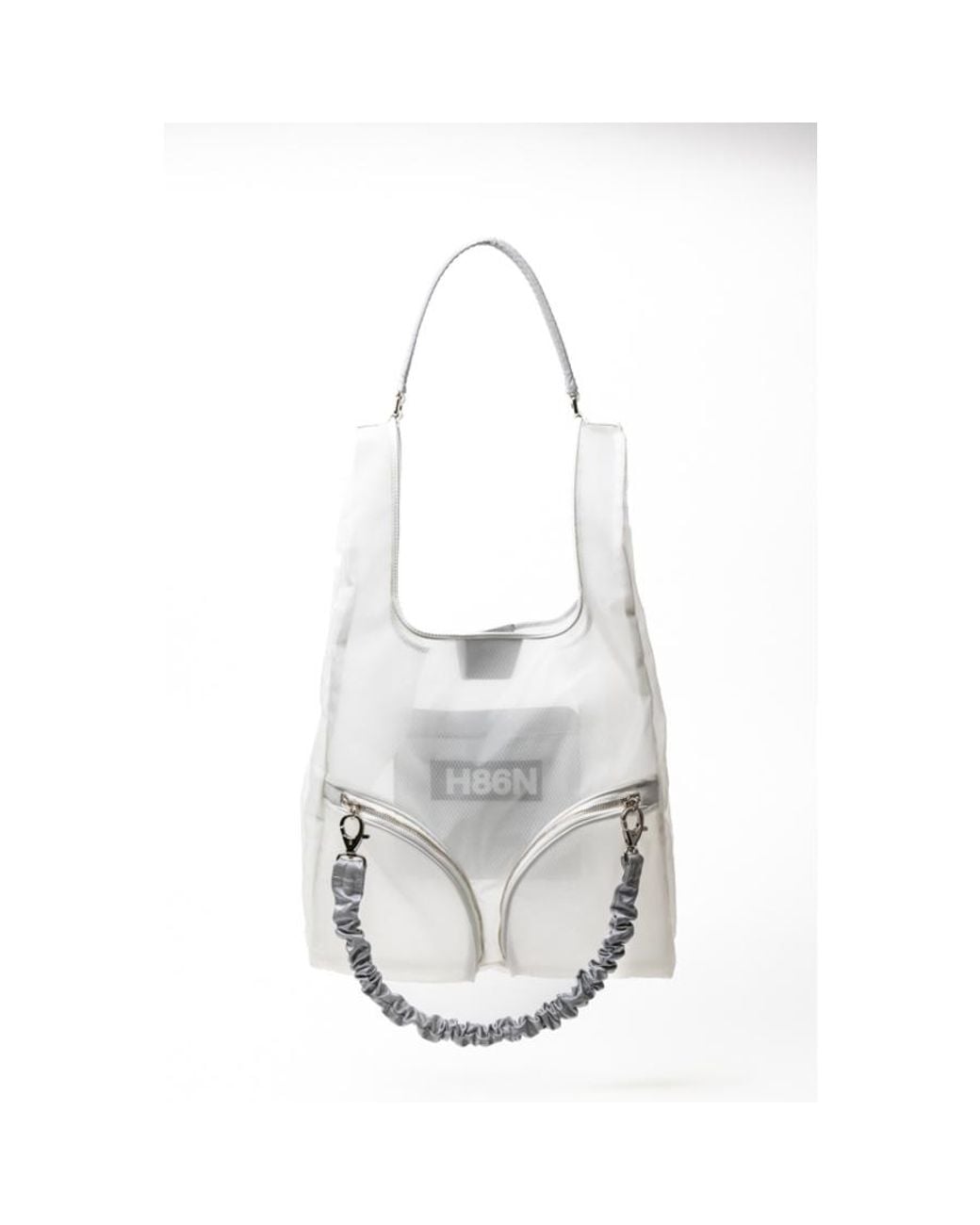 Hogan Gray Sheer Shoulder Bag