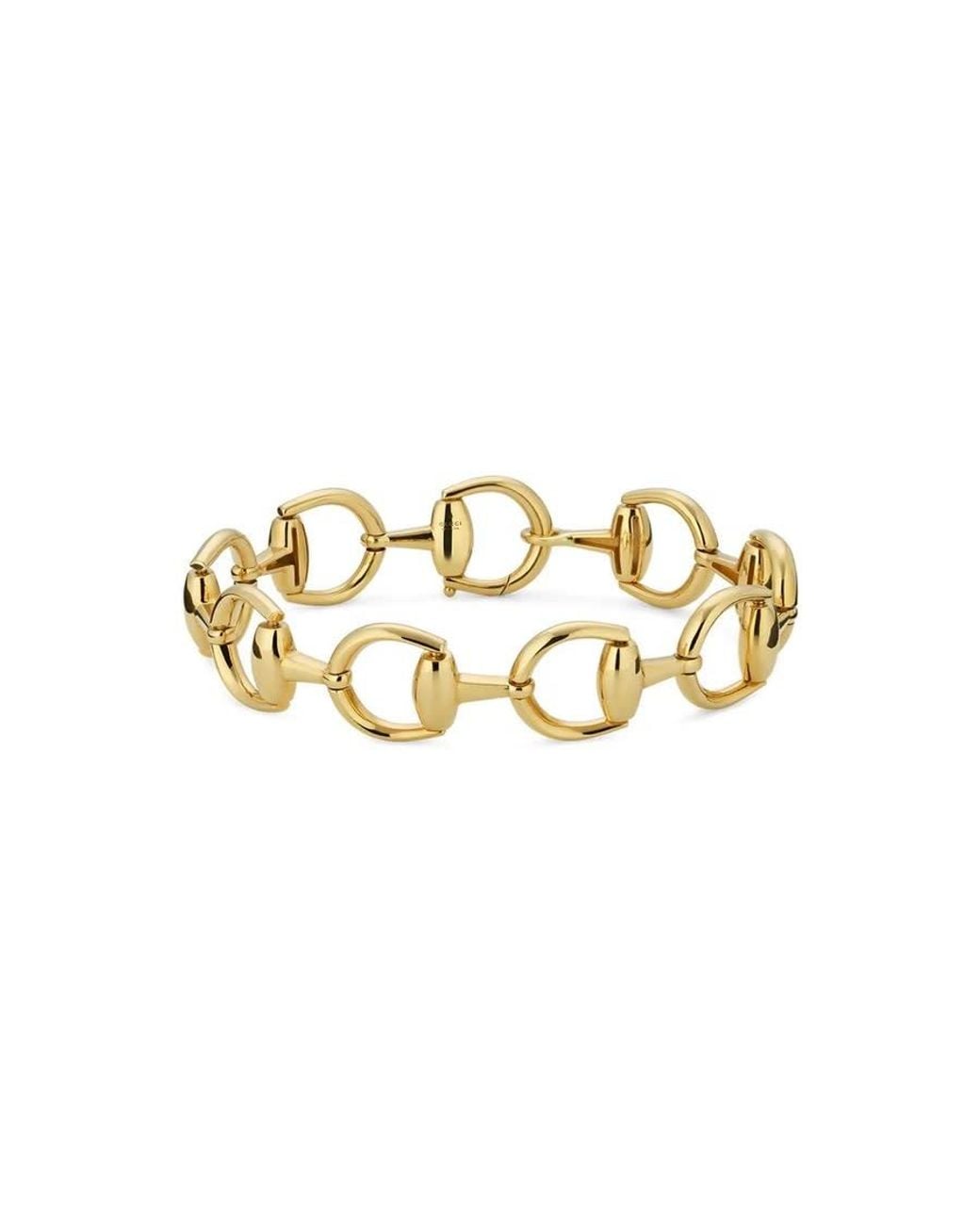 Gucci Metallic Horsebit 18Ct Bracelet Ref. Yba837804001 for men