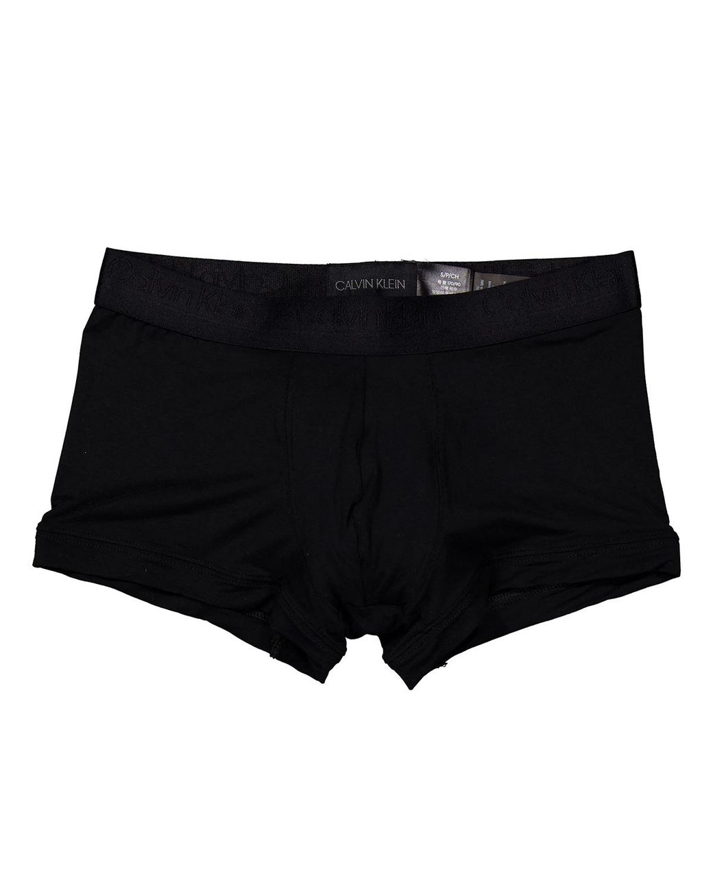 Calvin Klein Black Solid Low-Rise Trunks for men